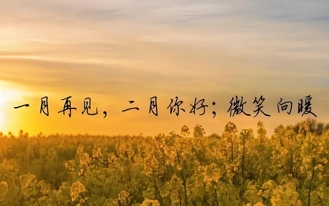 一月再见，二月你好